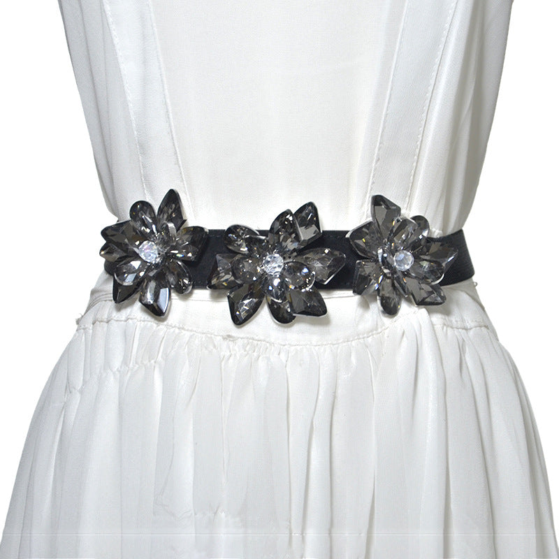 Flower crystal waist seal wholesale