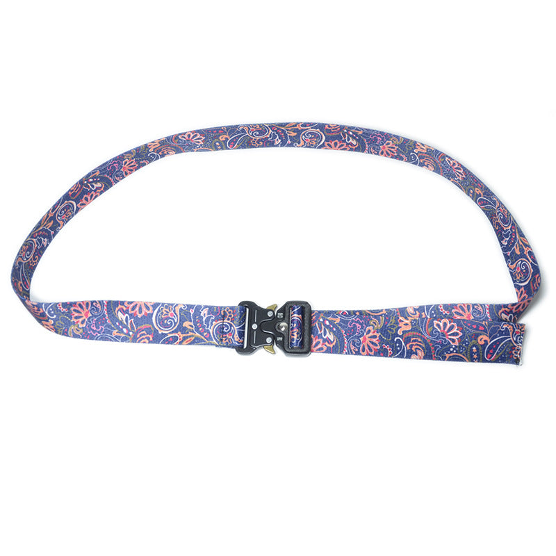 Silk cloth with buckle decoration