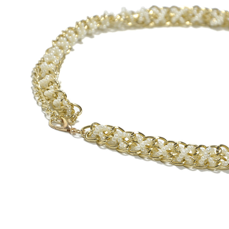 Pearl waist chain trouser chain