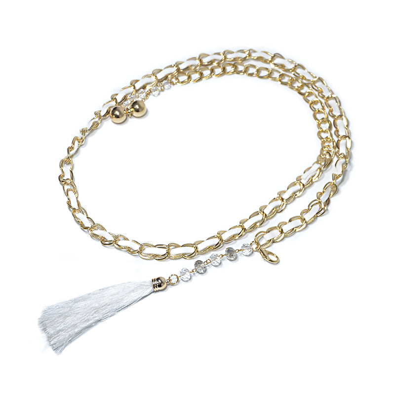 Rhinestone inlaid waist chain wholesale
