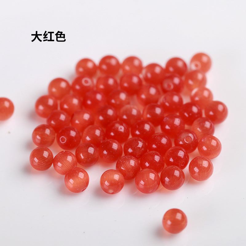 Opal half-hole beads loose beads