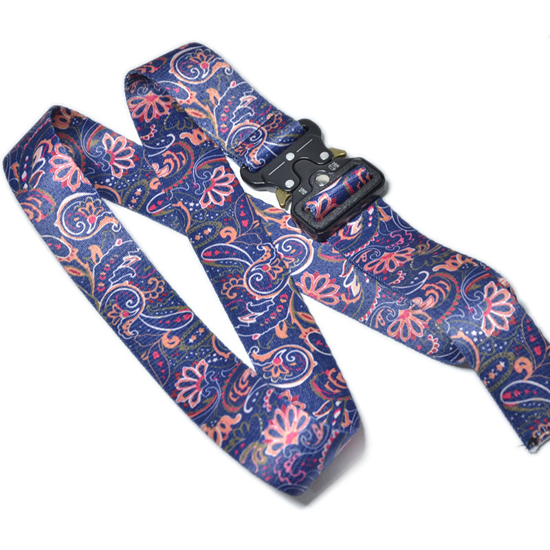 Silk cloth with buckle decoration