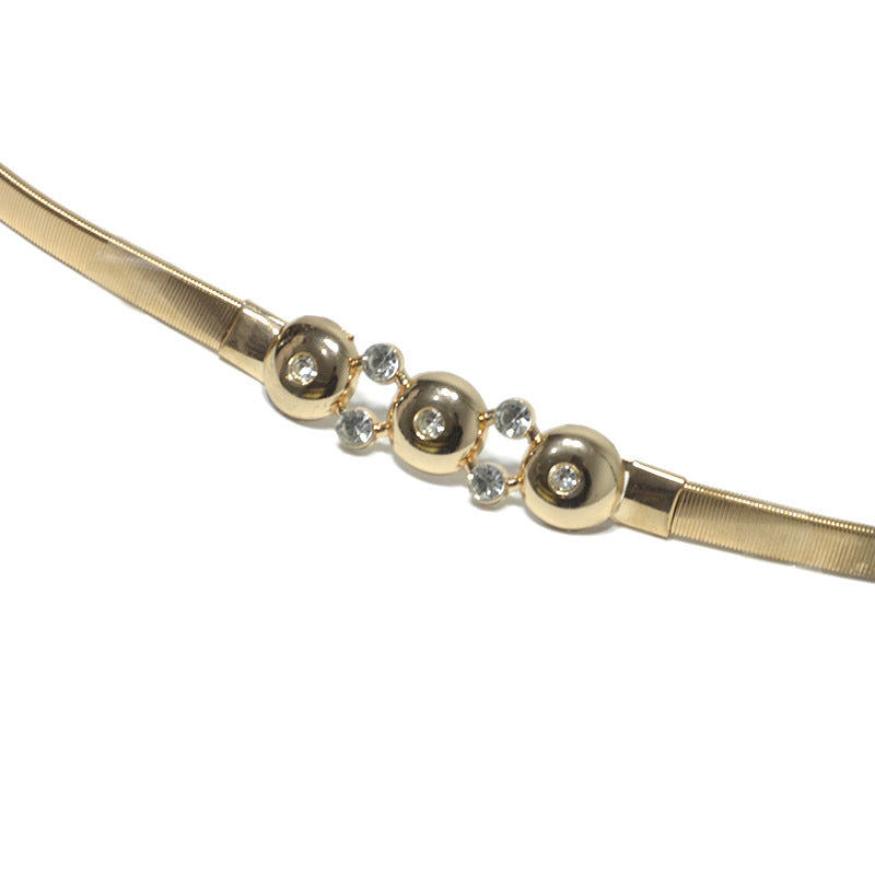Rhinestone inlaid elastic spot wholesale