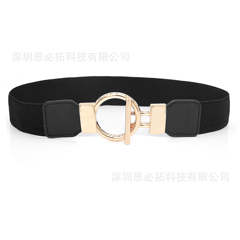 Elastic belt, thin waist seal buckle