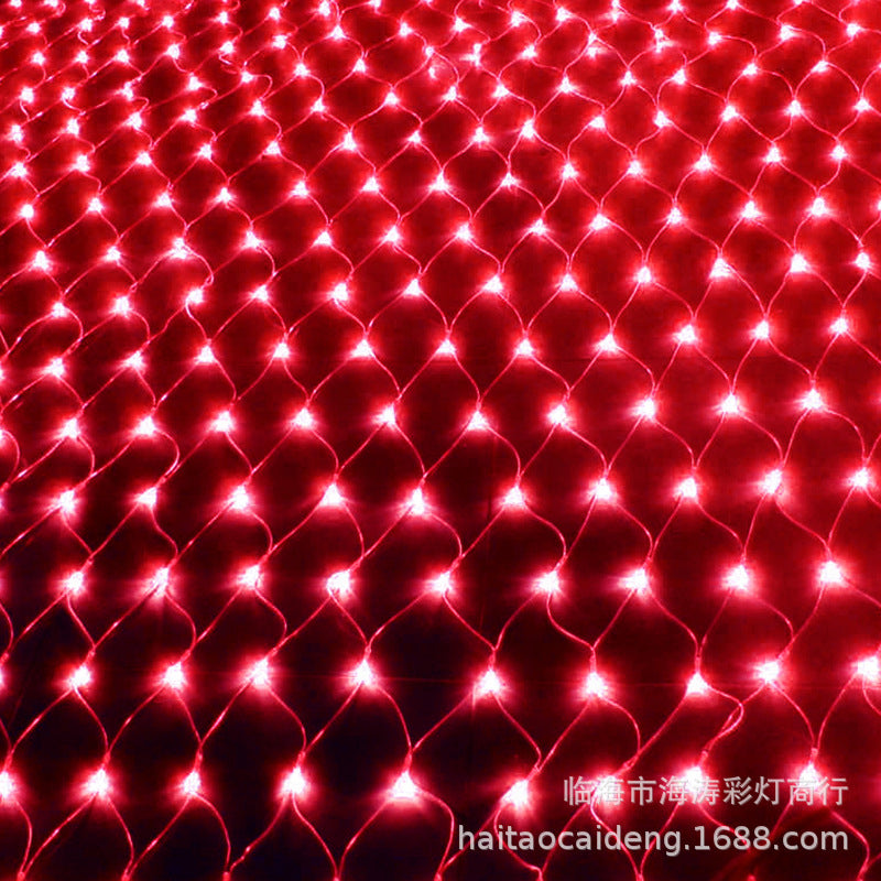 Luz de red solar Luz LED de color Luz intermitente Malla