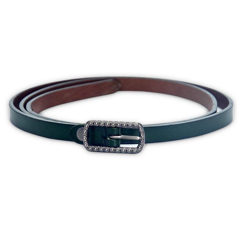 Belt women's leather alloy