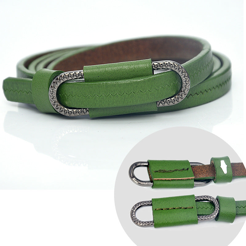 Pin buckle belt thin fashion