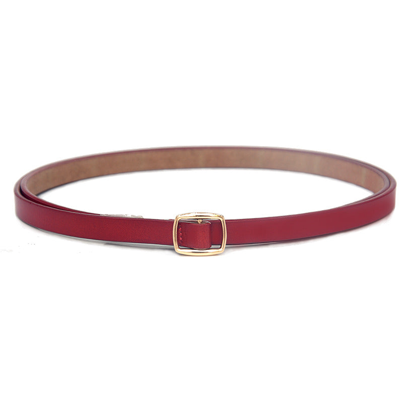 Fine belt leather knotted woman