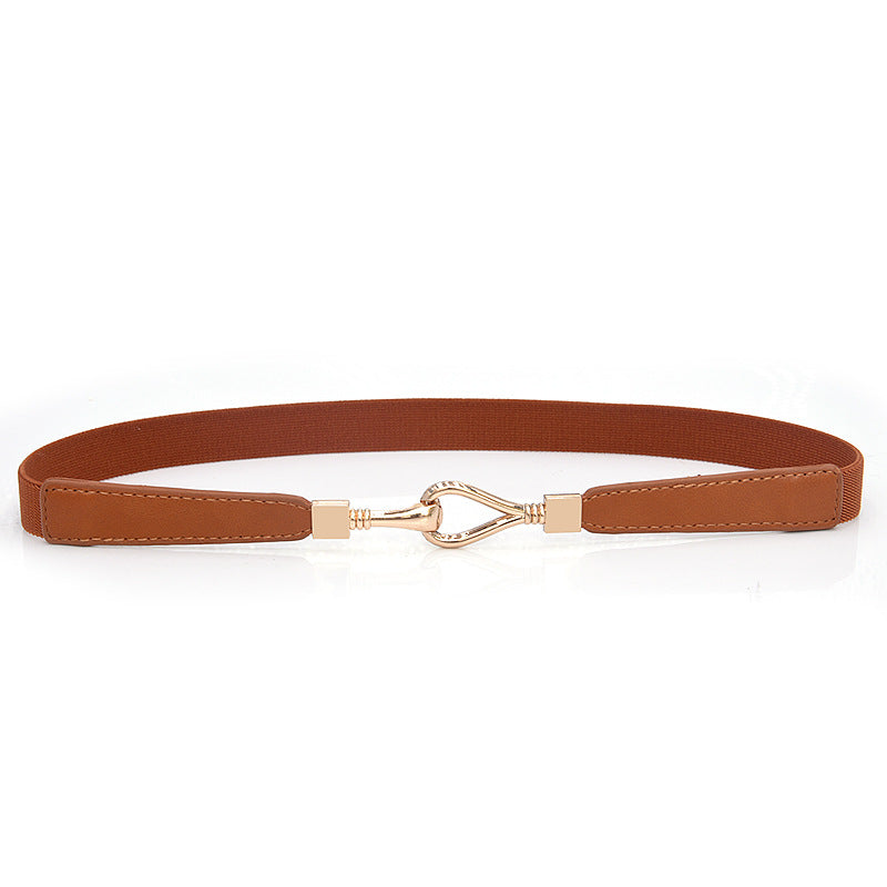 Black thin belt female new