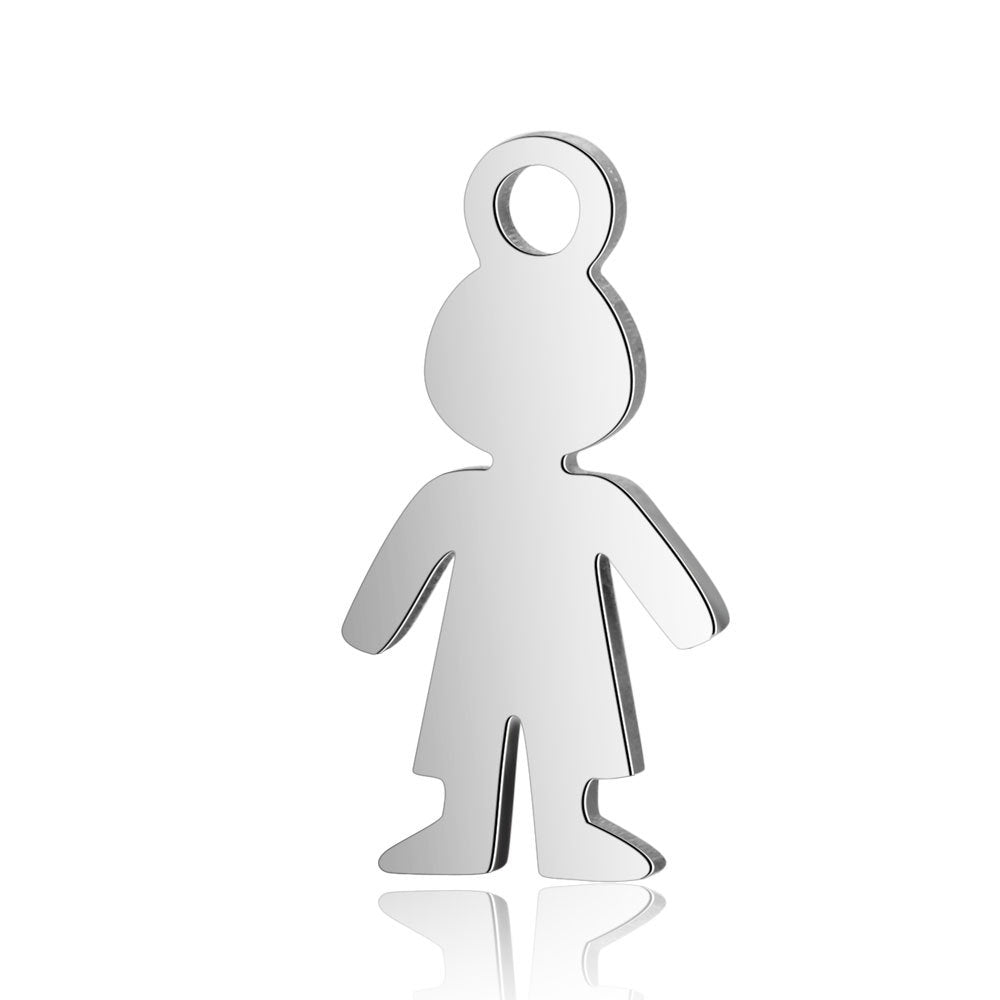 10 piezas/bolsa de accesorios de joyería de acero inoxidable para bricolaje, colgante de árbol de la vida
