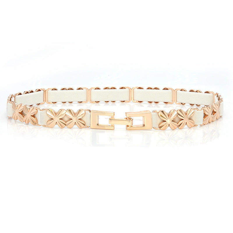 Four-leaf clover waist chain women's fine Korean version