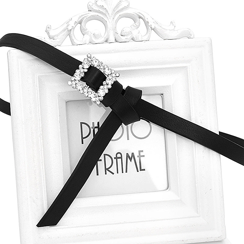Popular women's decorative thin belt
