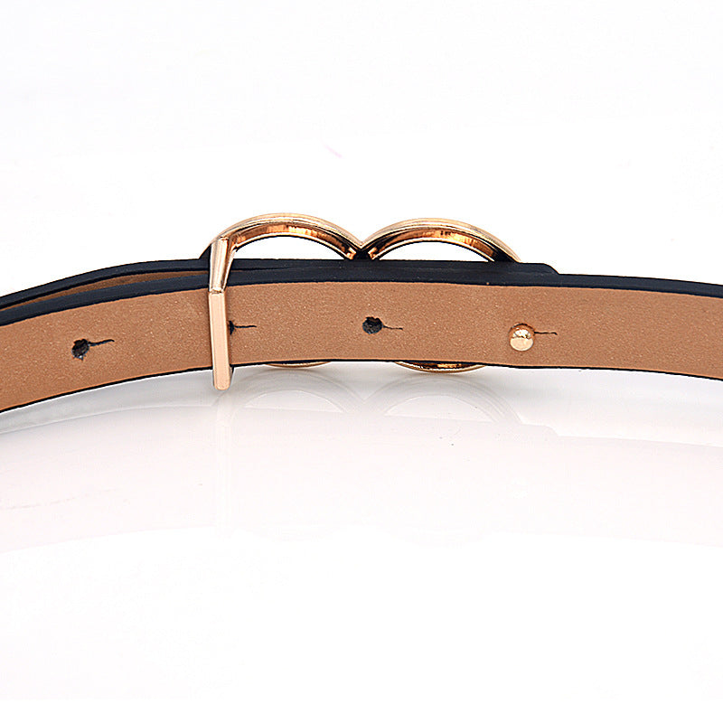 Round buckle belt new