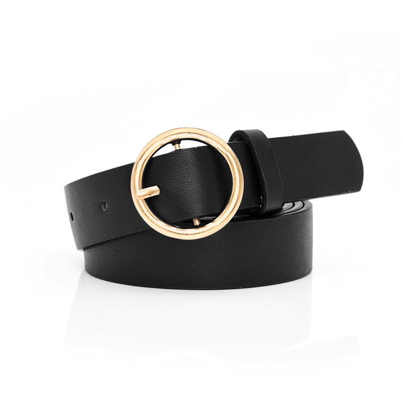 Popular pin buckle belt lady