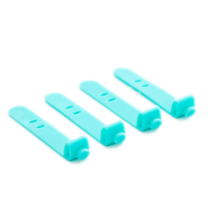Silicone Anti-Lost Earphone Holder, Soft Cable Tie, Data Cable Organizer