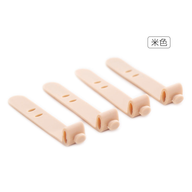 Silicone Anti-Lost Earphone Holder, Soft Cable Tie, Data Cable Organizer