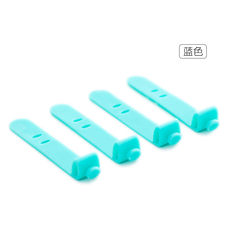 Silicone Anti-Lost Earphone Holder, Soft Cable Tie, Data Cable Organizer