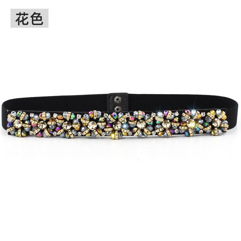 Crystal belt rhinestone purely handmade