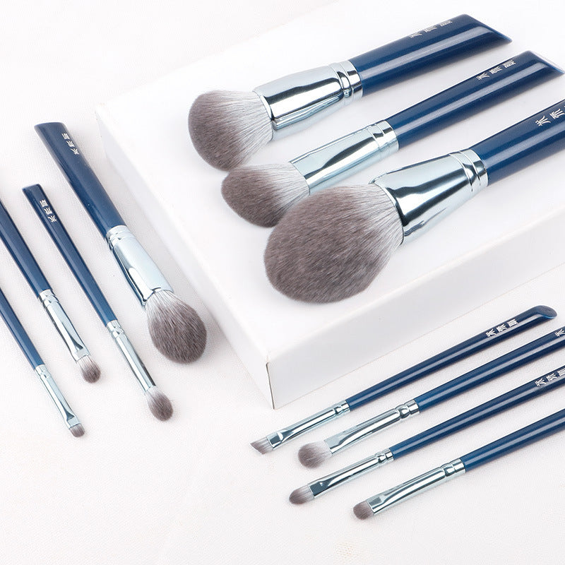 11-Piece Quick-Drying Synthetic Fiber Makeup Brush Set