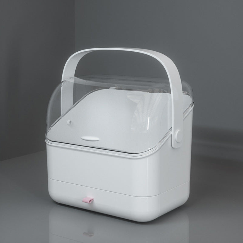Caja de almacenamiento de maquillaje transparente