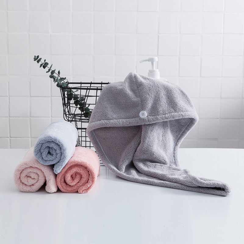 Turbante para cabello de secado rápido y absorbente de agua