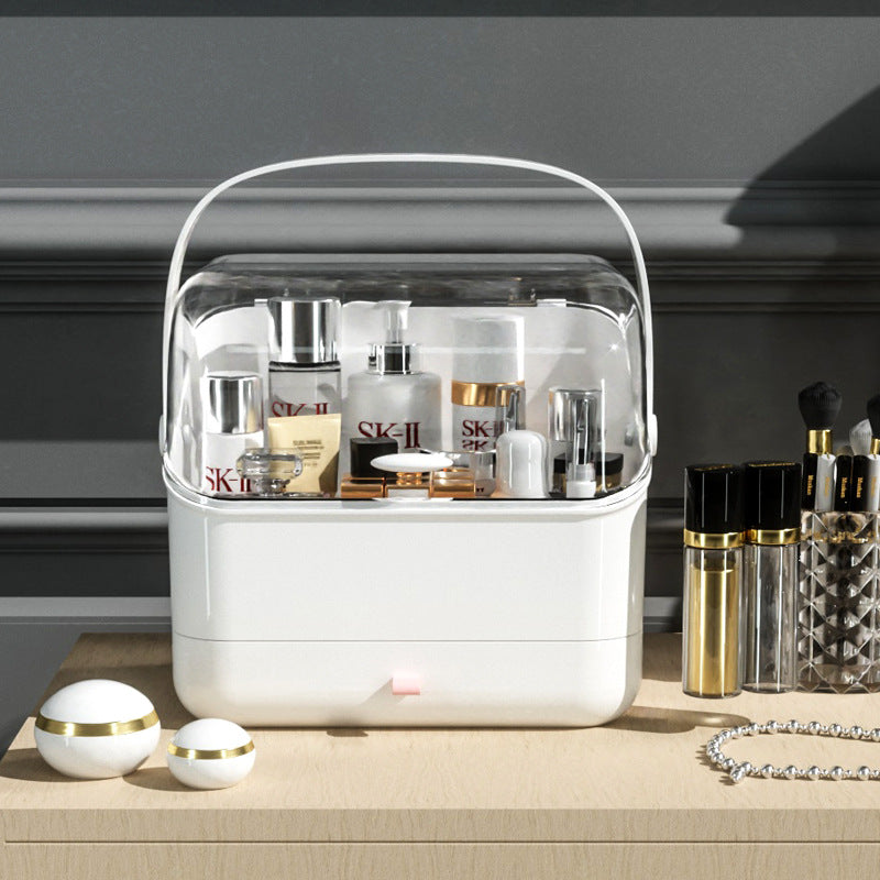 Caja de almacenamiento de maquillaje transparente