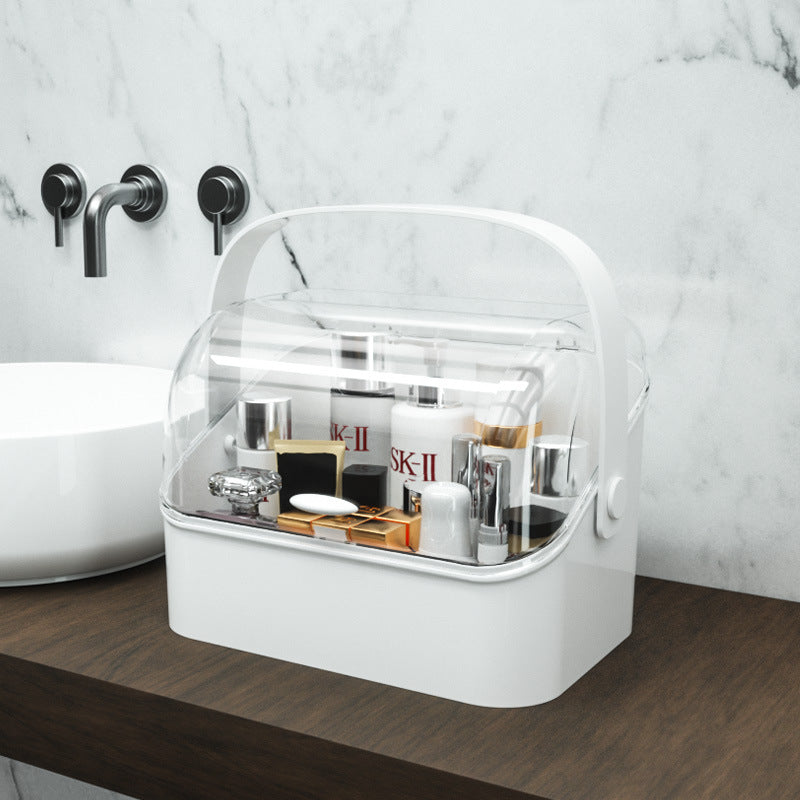 Caja de almacenamiento de maquillaje transparente