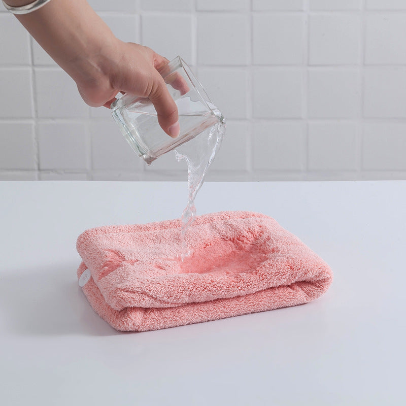 Turbante para cabello de secado rápido y absorbente de agua
