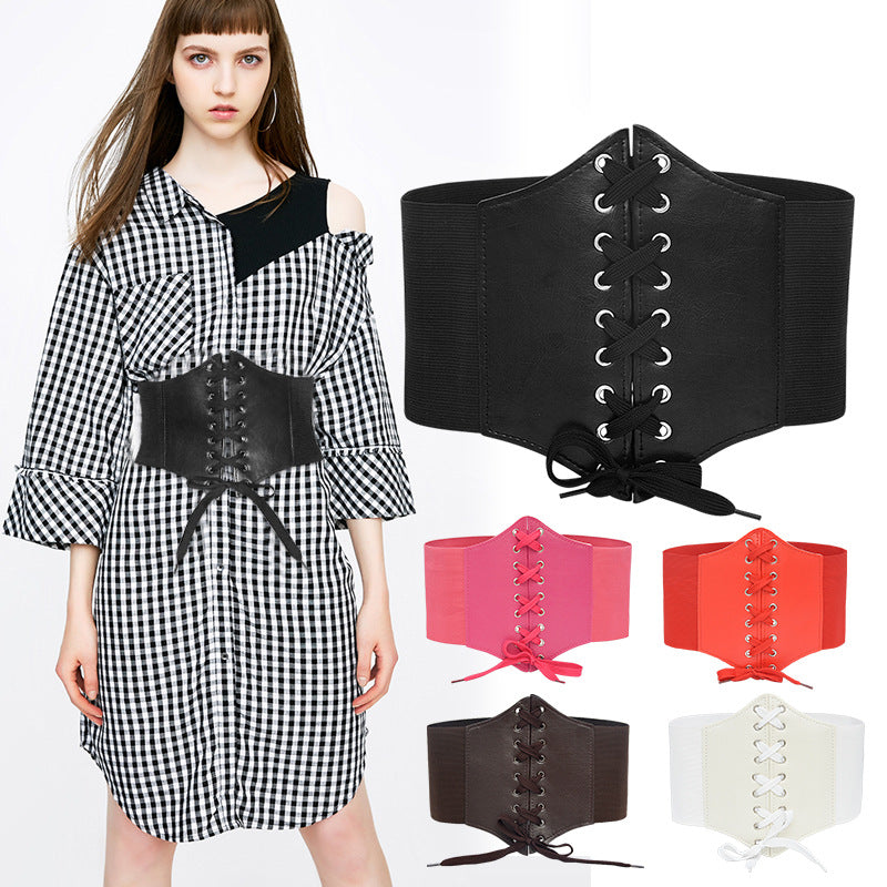 Plastic waist lace rivets