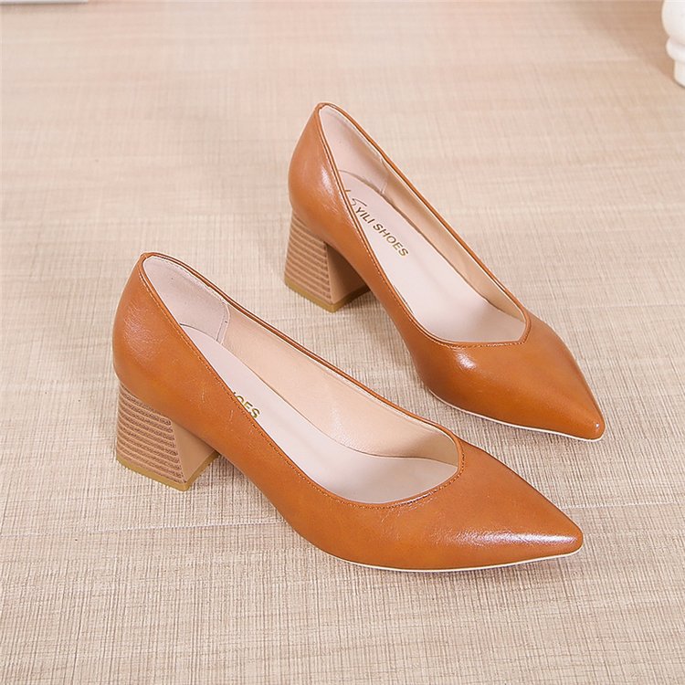 Shallow mouth sexy high heels women's shoes