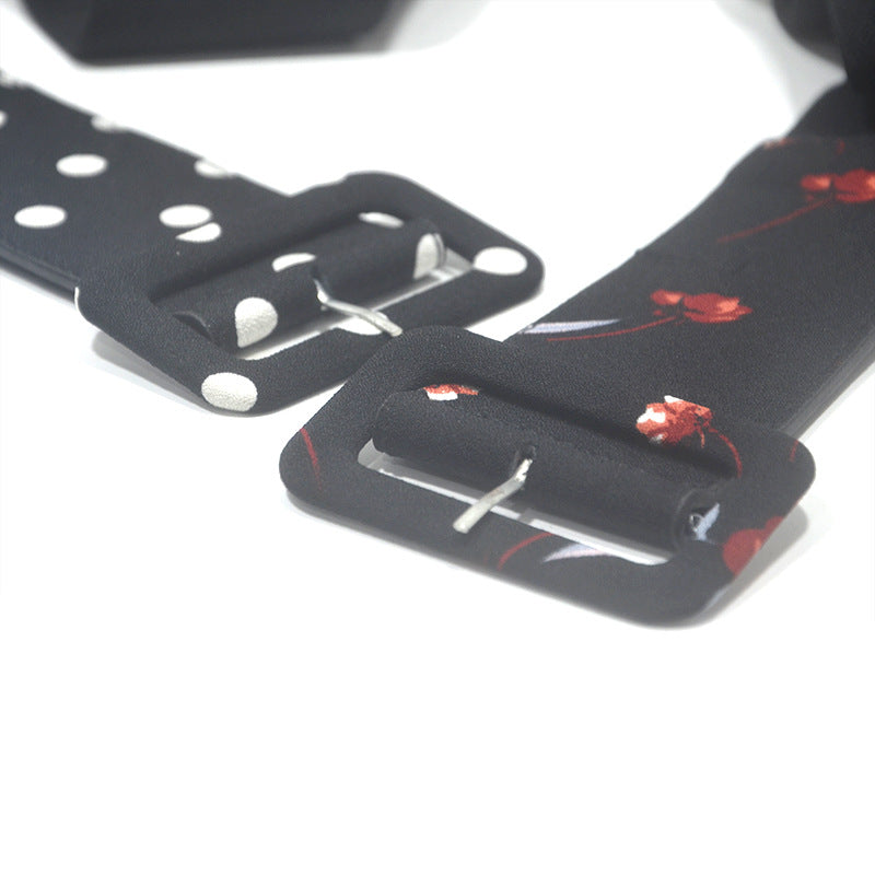 Suede Printed Soft Belt Women's
