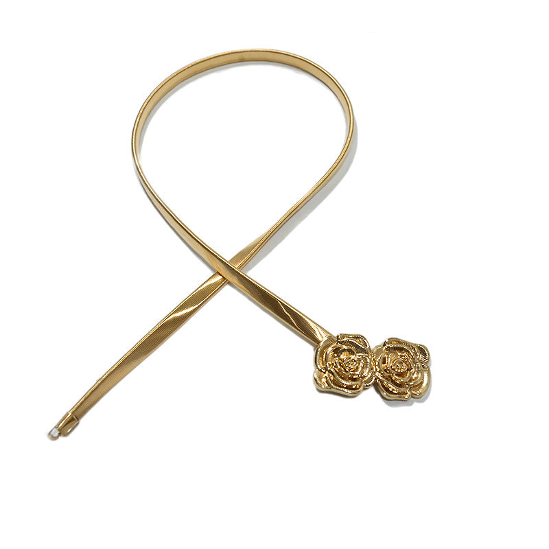 Rose Pair Spring Waist Chain