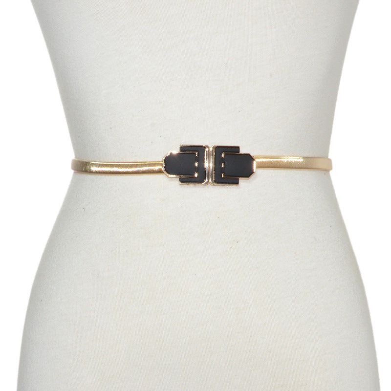 Paint pair buckle metal spring waist chain