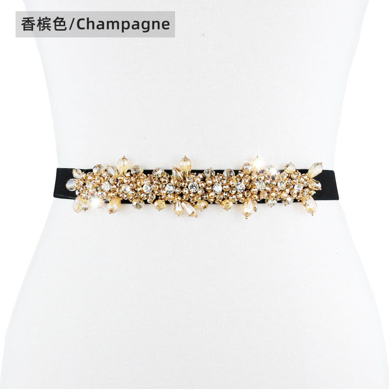 Crystal Diamond Belt Women