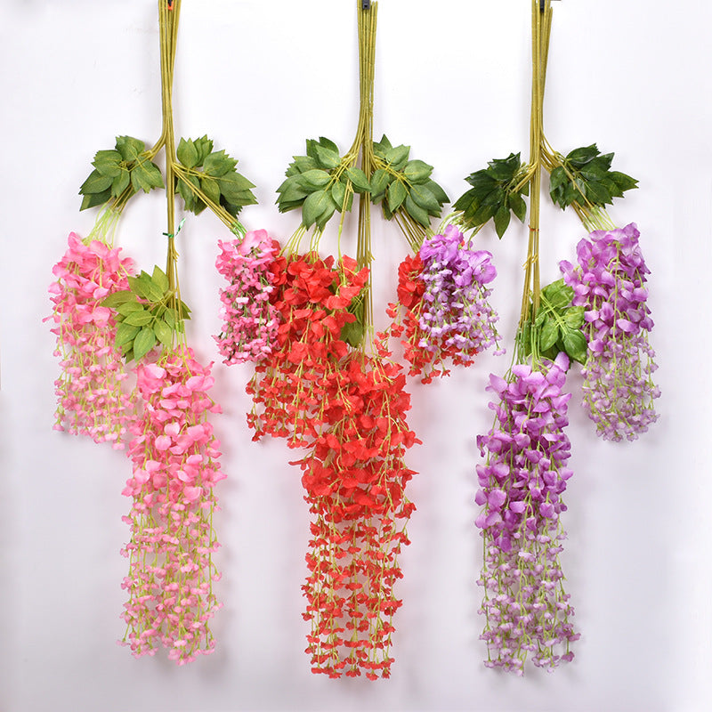 Wedding ceiling decoration wisteria artificial flowers