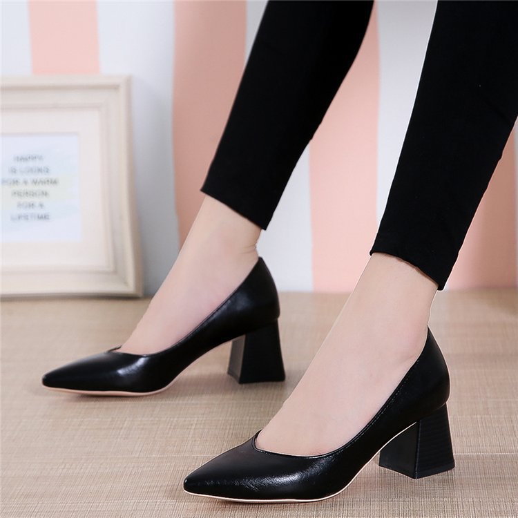 Shallow mouth sexy high heels women's shoes