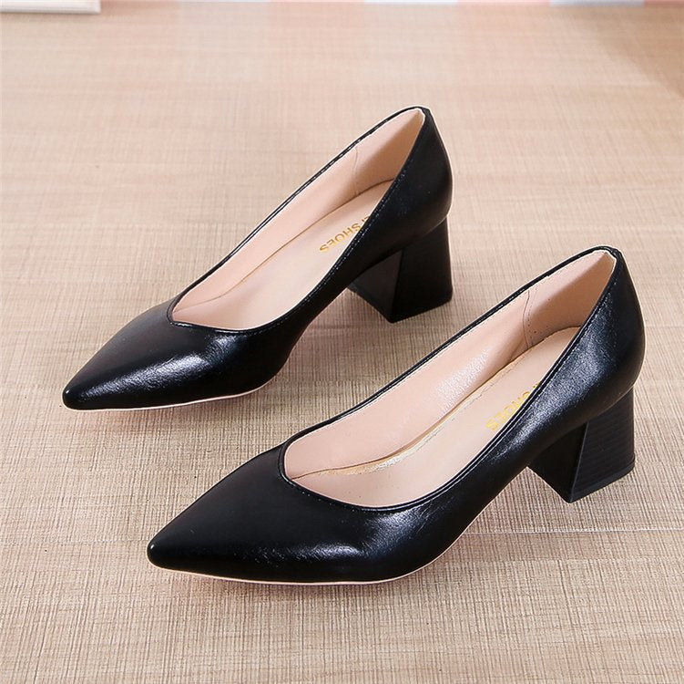 Shallow mouth sexy high heels women's shoes