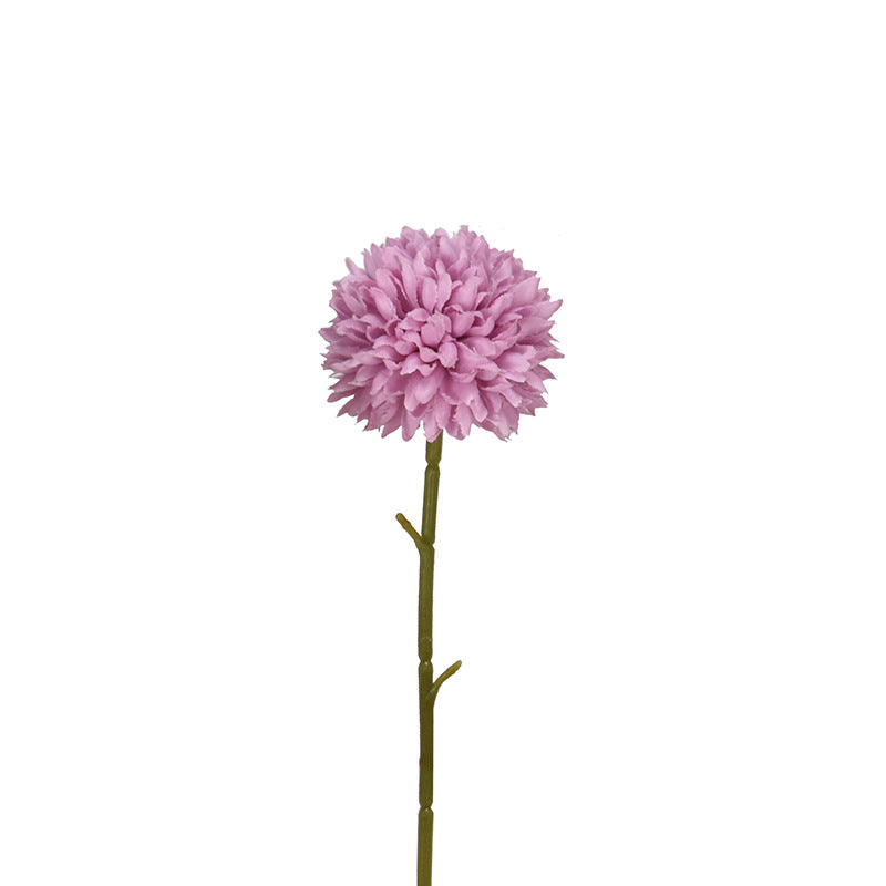 Crisantemo de bola pequeña de diente de león de flor artificial de una sola cabeza