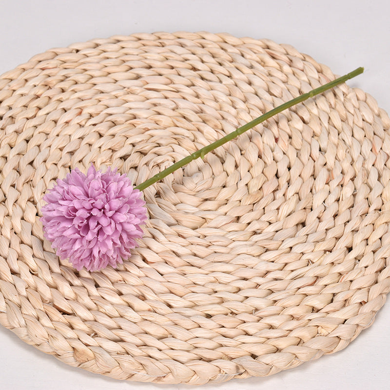 Crisantemo de bola pequeña de diente de león de flor artificial de una sola cabeza