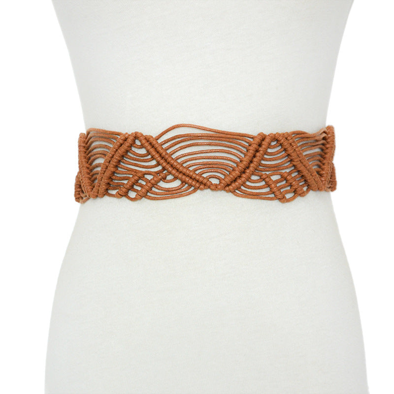 Hand woven thin waist rope in stock