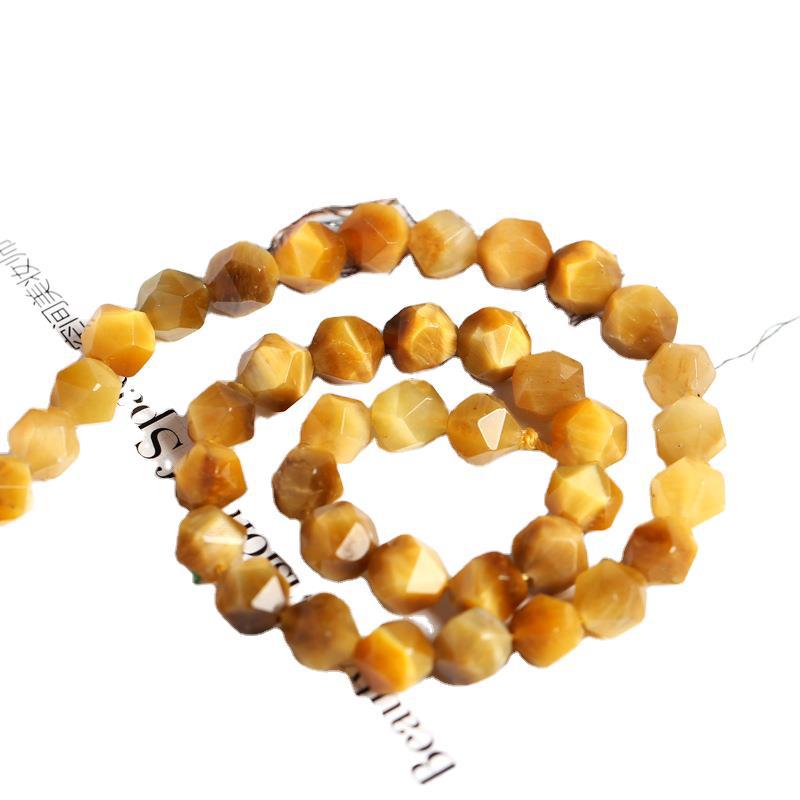 Tiger eye cut rhombus beads loose beads