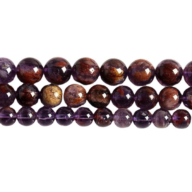 Joyería de cuentas sueltas de cristal fantasma morado