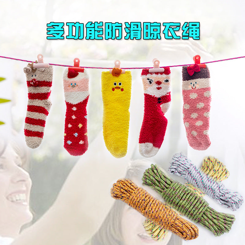 Thickened multifunctional nylon non-slip windproof clothesline 10 meters