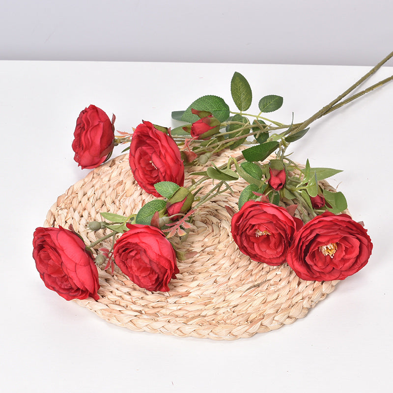Artificial flower small happy rose