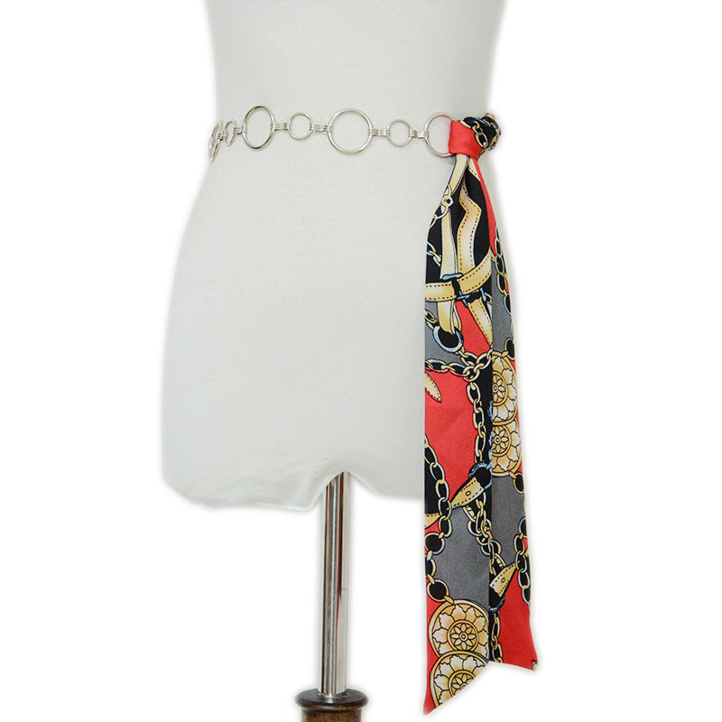 Ring waist chain decorative strap