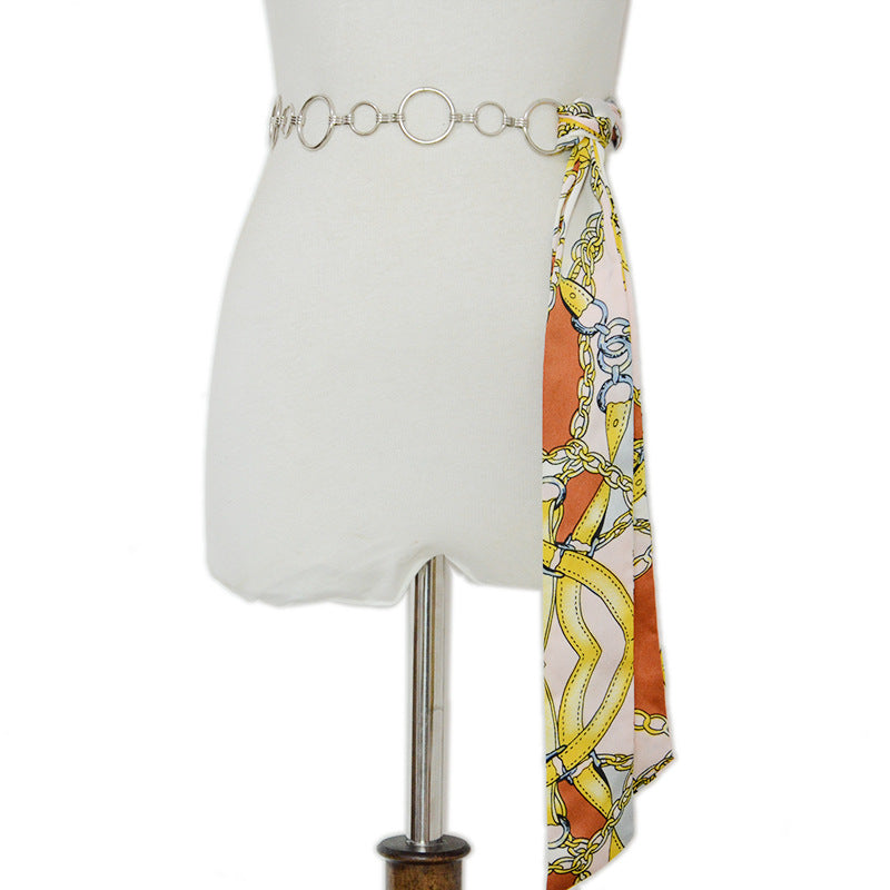 Ring waist chain decorative strap