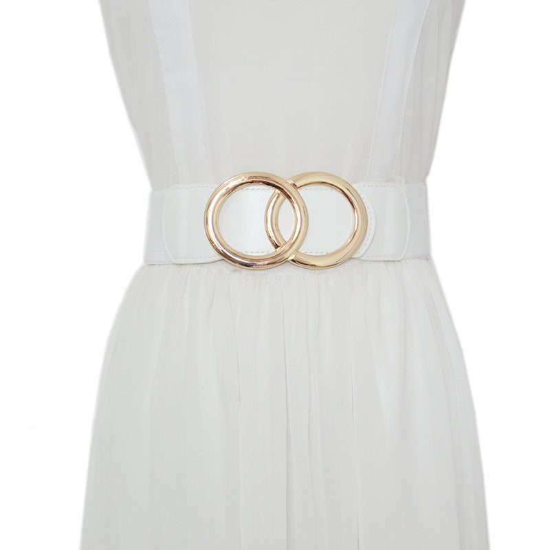 Double ring elastic belt elastic waist seal