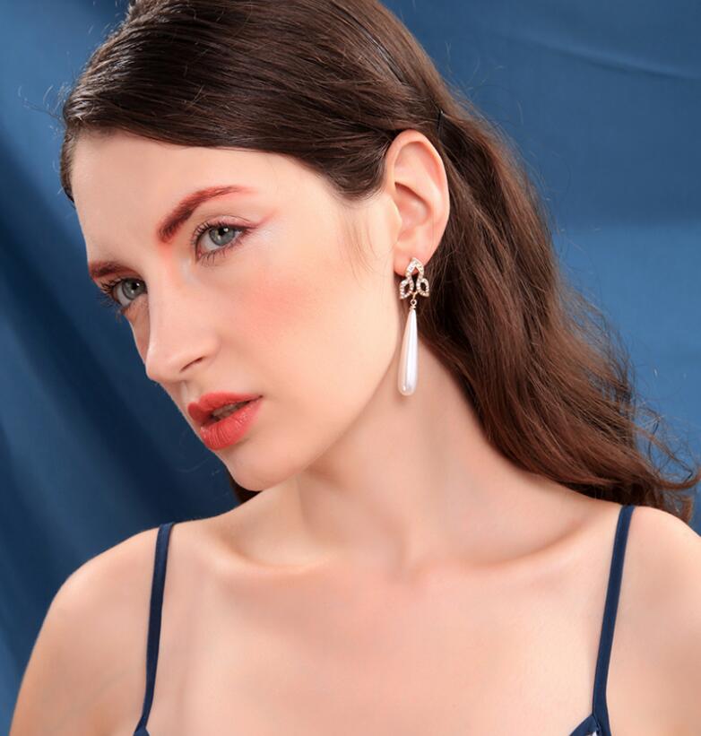 925 Silver Needle Earrings Female French