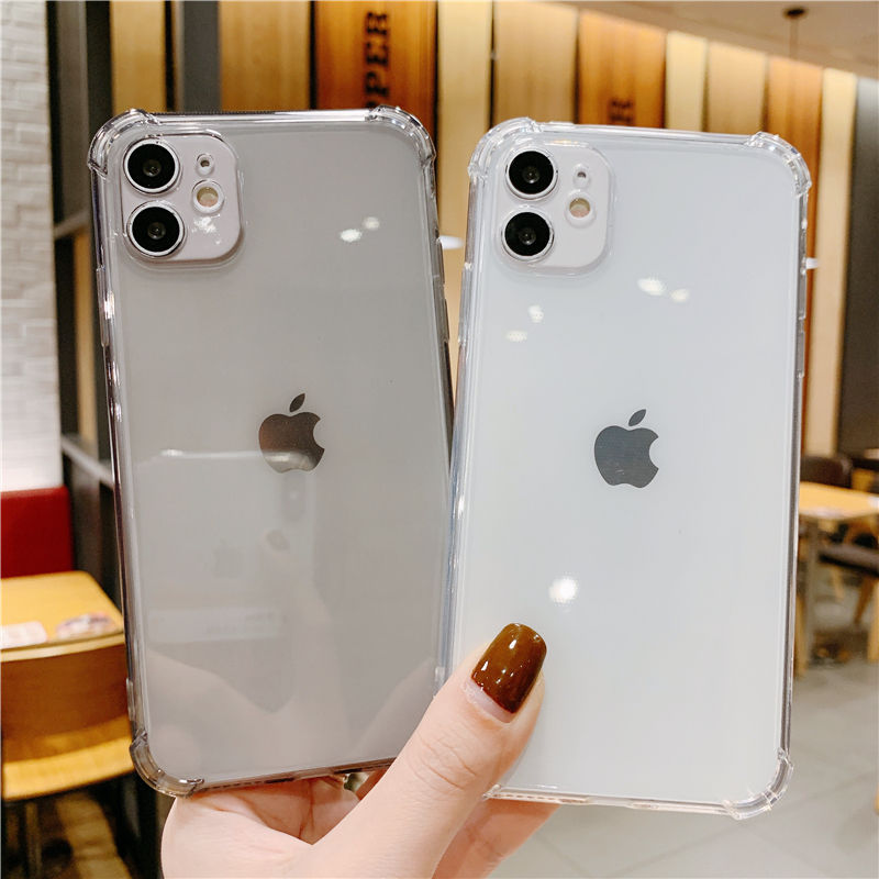 Funda de silicona engrosada OPPO K10 Reno12 A9 A7 con airbag en las esquinas y cubierta completa para lentes