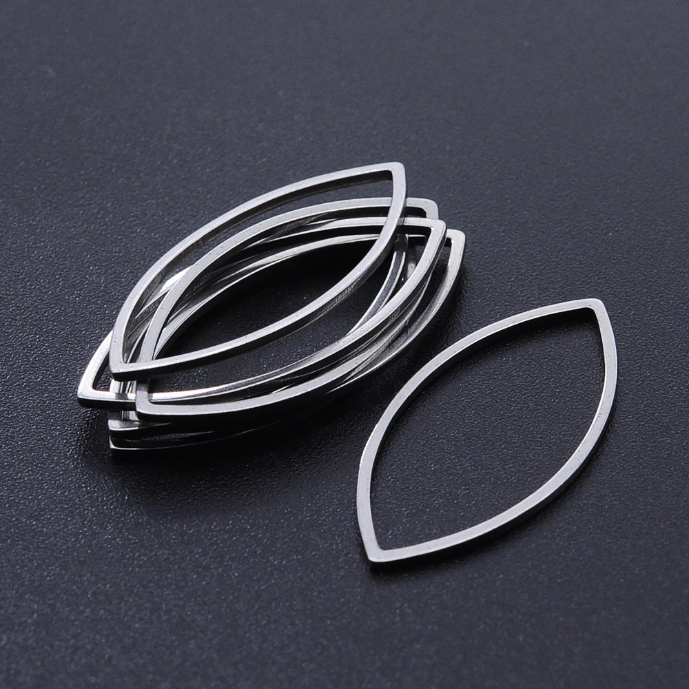 Paquete de 10 unidades de accesorios de acero de titanio con forma de gota de agua y forma de corazón de melocotón y luna